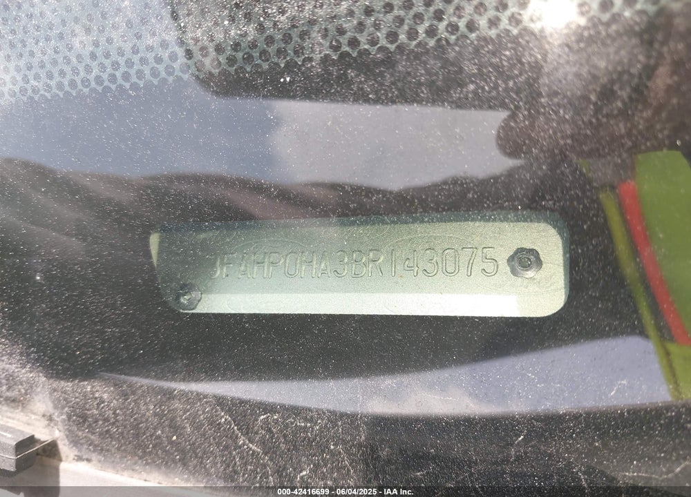 2011 FORD FUSION SE VIN: 3FAHP0HA3BR143075
