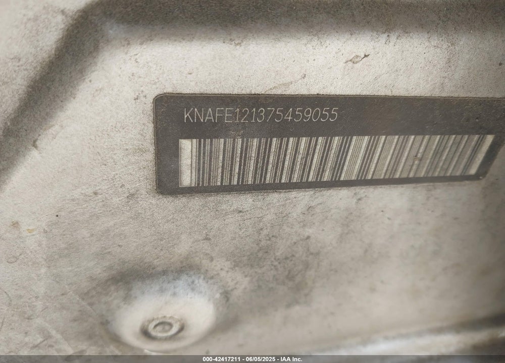 2007 KIA SPECTRA EX VIN: KNAFE121375459055