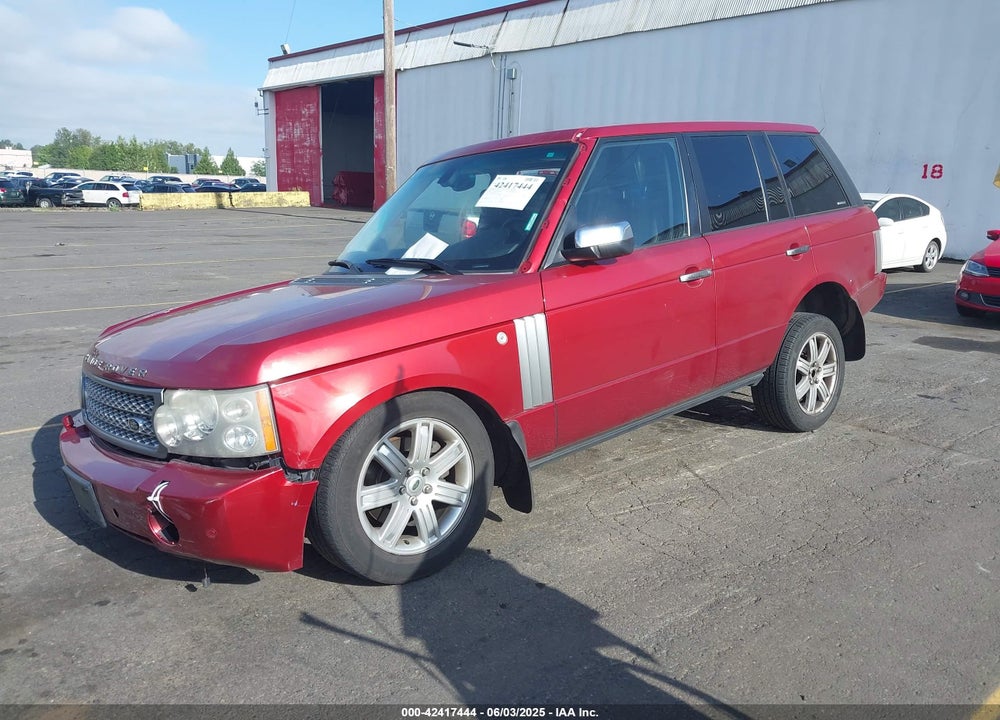 2008 LAND ROVER RANGE ROVER VIN: SALMF15498A271235