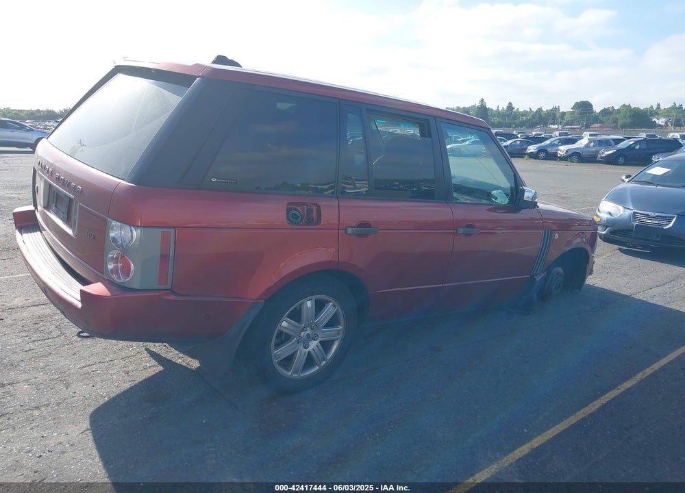 2008 LAND ROVER RANGE ROVER VIN: SALMF15498A271235