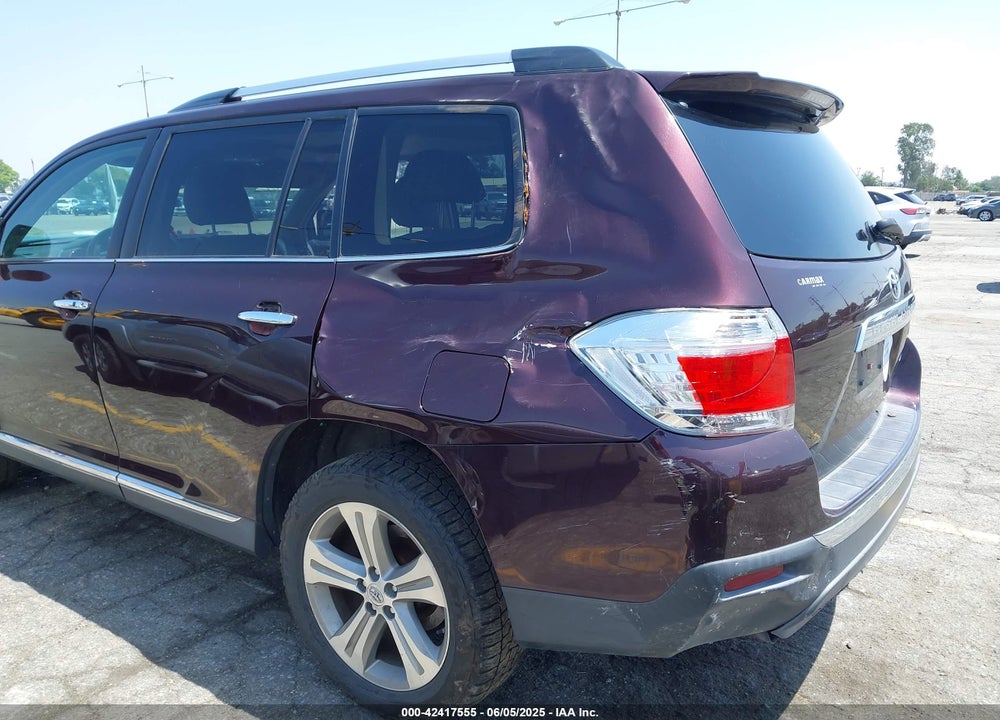 2013 TOYOTA HIGHLANDER VIN: 5TDDK3EHXDS255785