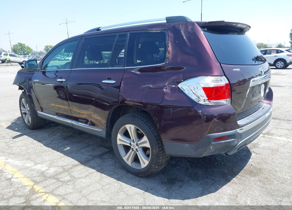 2013 TOYOTA HIGHLANDER VIN: 5TDDK3EHXDS255785