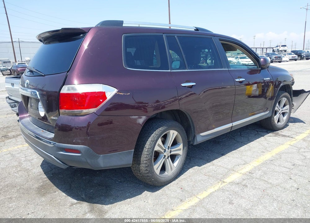 2013 TOYOTA HIGHLANDER VIN: 5TDDK3EHXDS255785