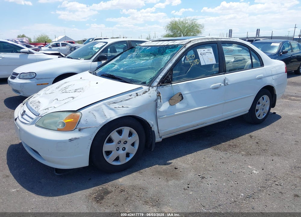 2002 HONDA CIVIC EX VIN: 1HGES26772L006770