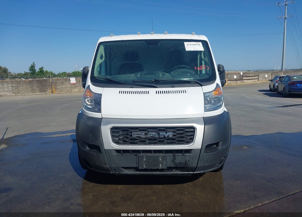 2019 RAM PROMASTER 1500 LOW ROOF 136 WB VIN: 3C6TRVAGXKE505802