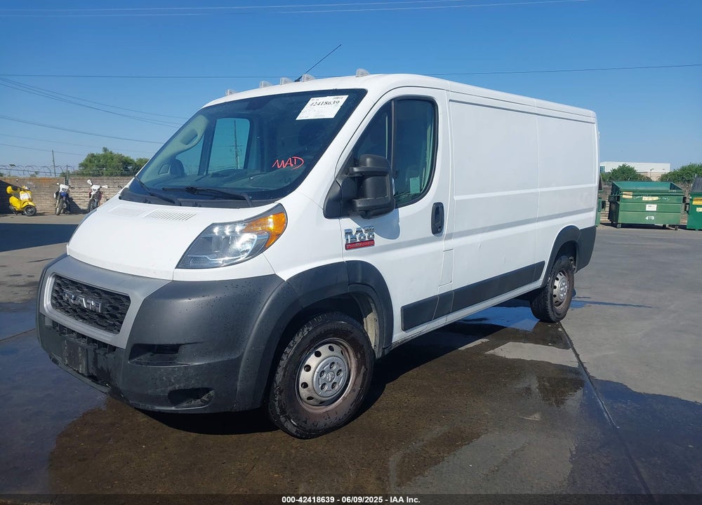 2019 RAM PROMASTER 1500 LOW ROOF 136 WB VIN: 3C6TRVAGXKE505802
