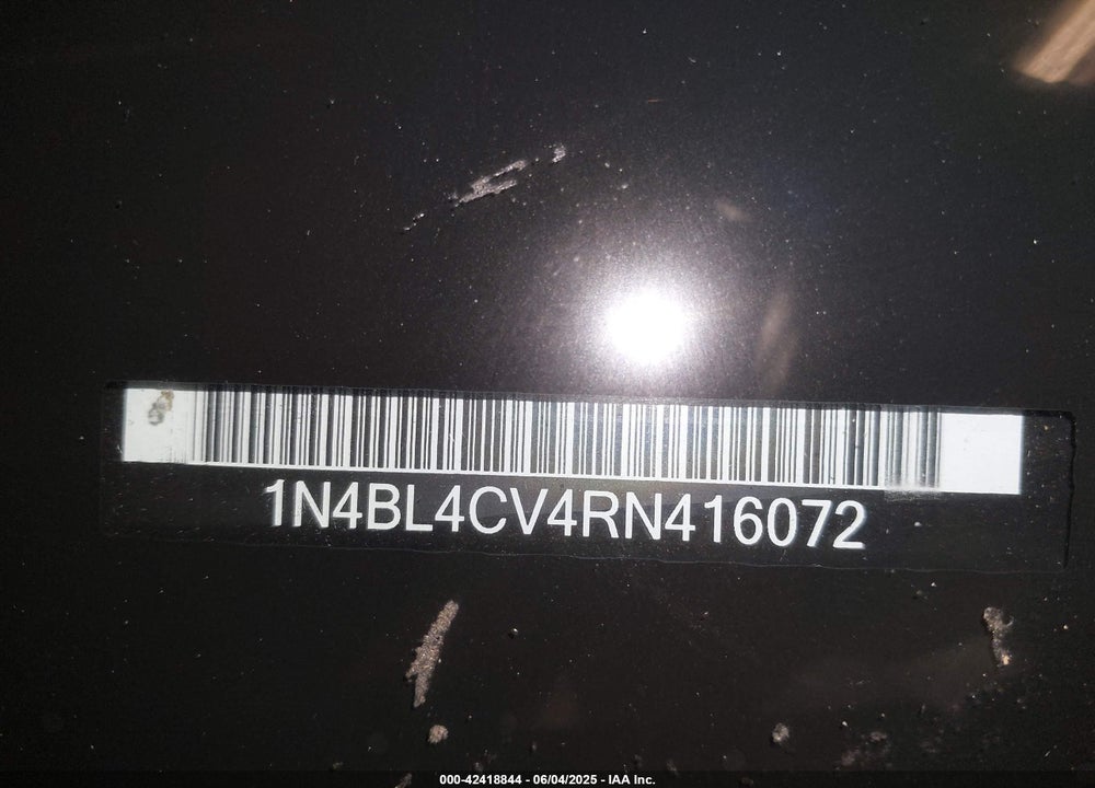 2024 NISSAN ALTIMA VIN: 1N4BL4CV4RN416072