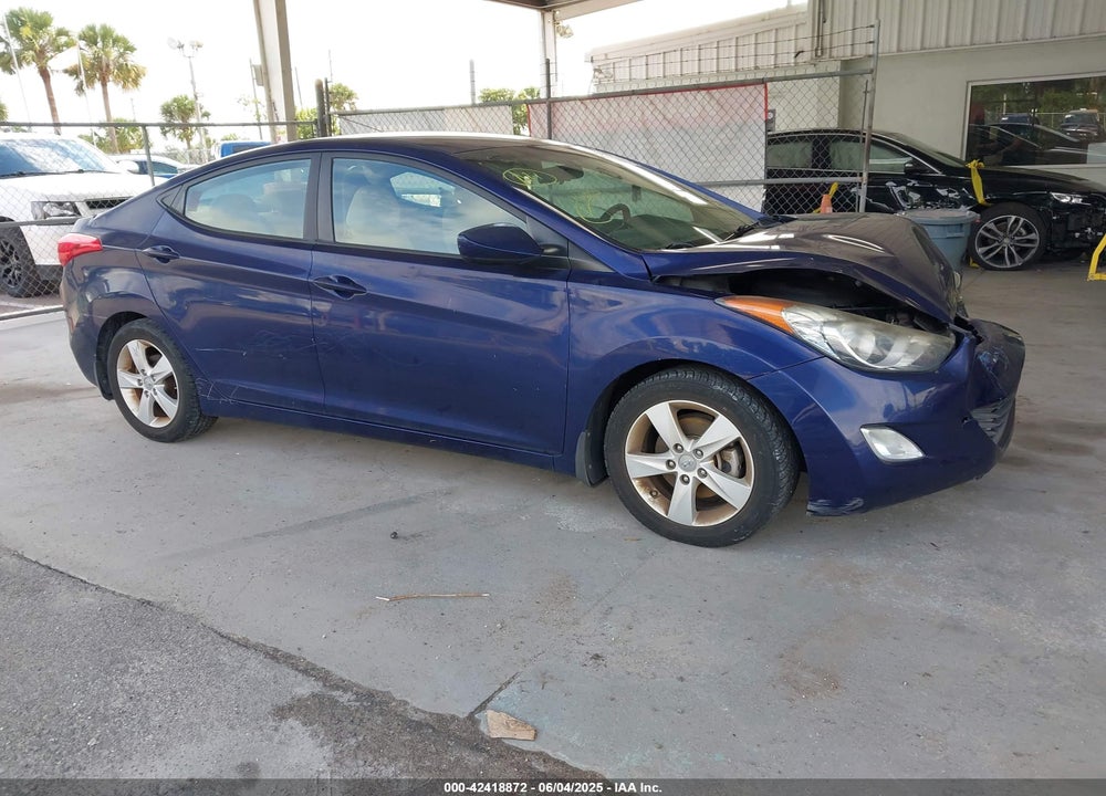 2013 HYUNDAI ELANTRA GLS VIN: 5NPDH4AEXDH415928