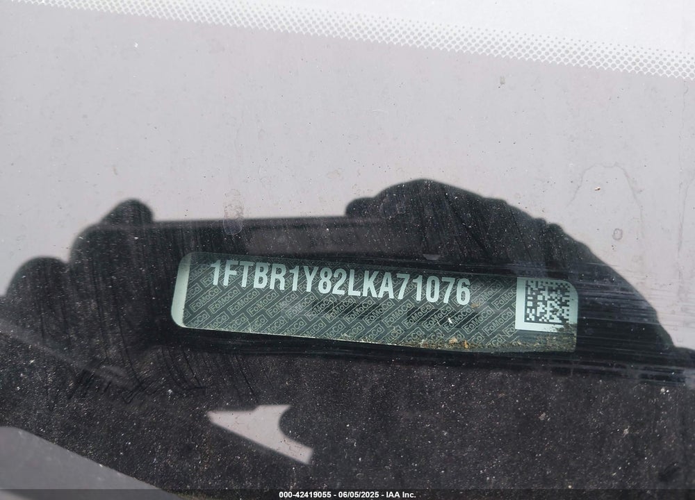 2020 FORD TRANSIT-250 CARGO VAN VIN: 1FTBR1Y82LKA71076