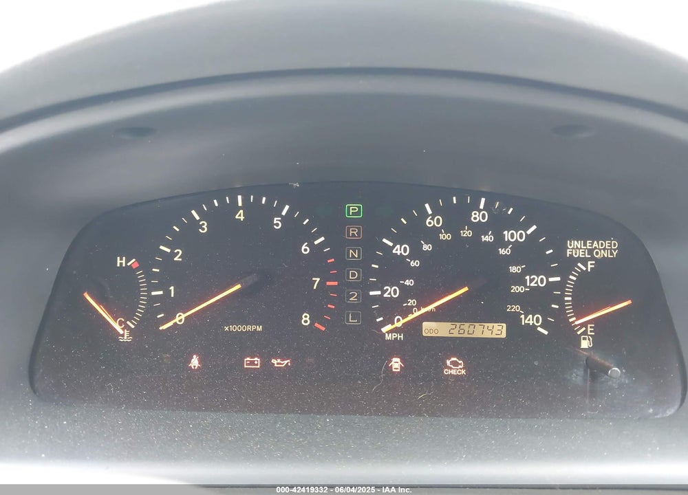 1999 LEXUS ES 300 VIN: JT8BF28G0X5060926