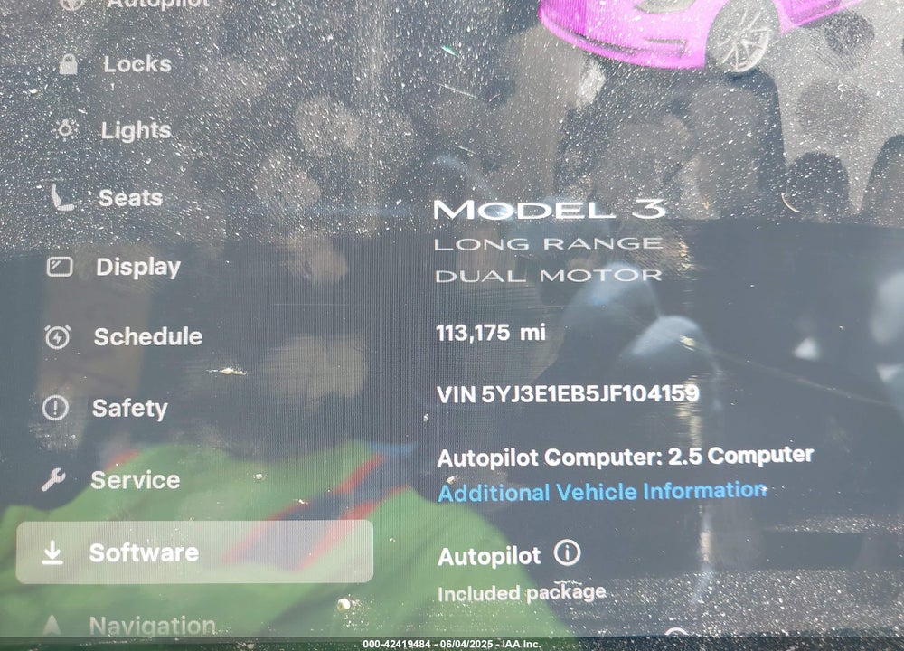 2018 TESLA MODEL 3 VIN: 5YJ3E1EB5JF104159