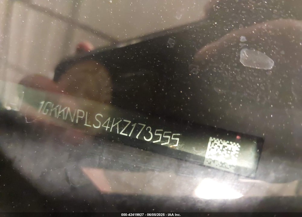 2019 GMC ACADIA VIN: 1GKKNPLS4KZ173555