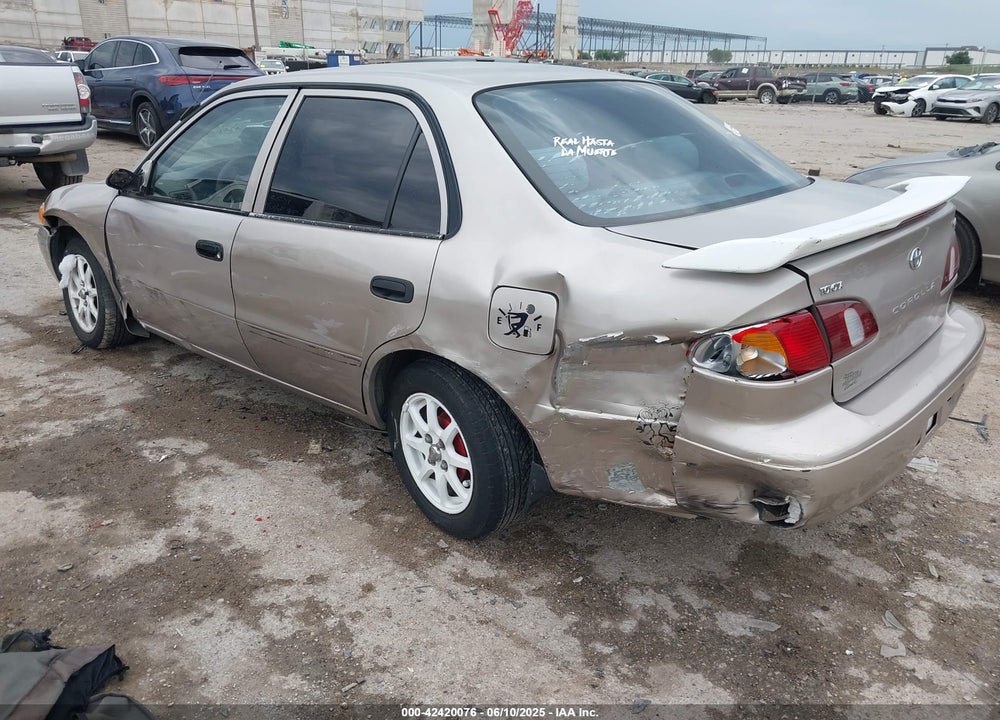 2000 TOYOTA COROLLA VIN: 2T1BR12E6YC356371