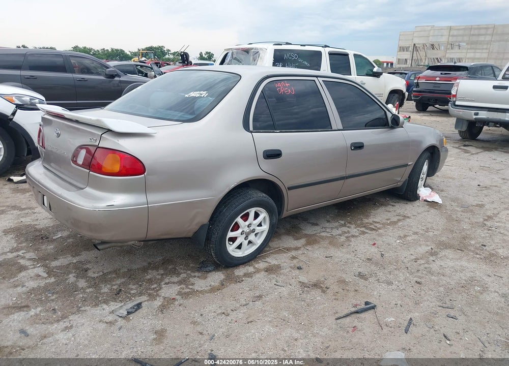 2000 TOYOTA COROLLA VIN: 2T1BR12E6YC356371