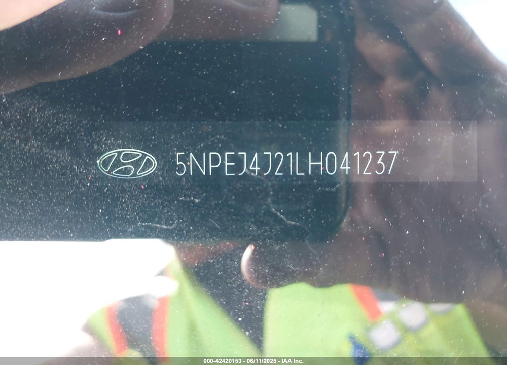2020 HYUNDAI SONATA VIN: 5NPEJ4J21LH041237