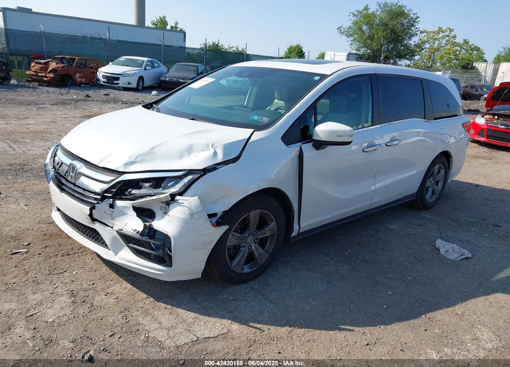 2020 HONDA ODYSSEY EX-L/EX-L W/NAVI RES VIN: 5FNRL6H77LB022358