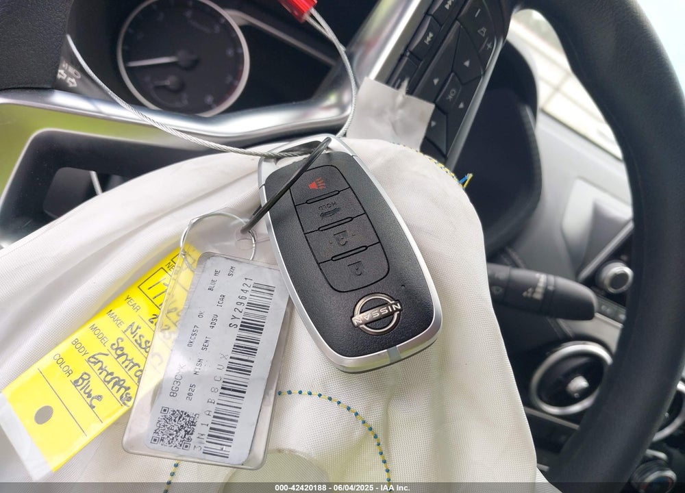 2025 NISSAN SENTRA VIN: 3N1AB8CVXSY296421