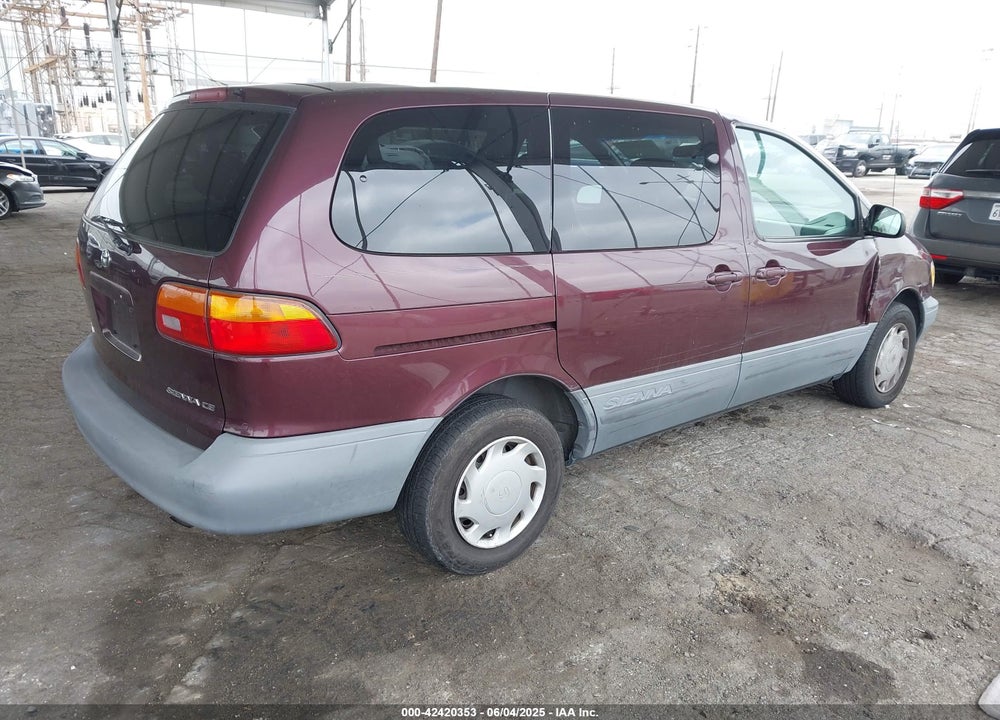 2000 TOYOTA SIENNA CE VIN: 4T3ZF19C9YU272076