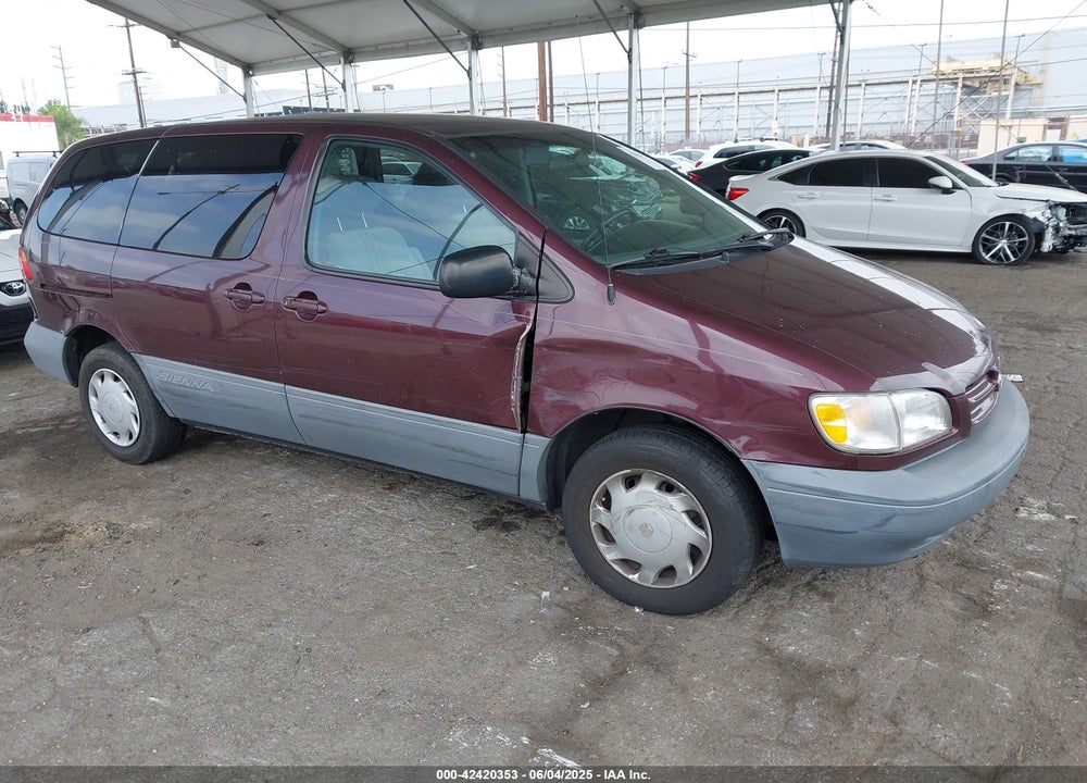 2000 TOYOTA SIENNA CE VIN: 4T3ZF19C9YU272076