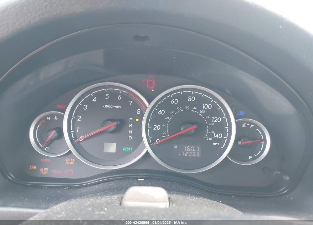 2007 SUBARU LEGACY 2.5I LIMITED VIN: 4S3BL626477202944