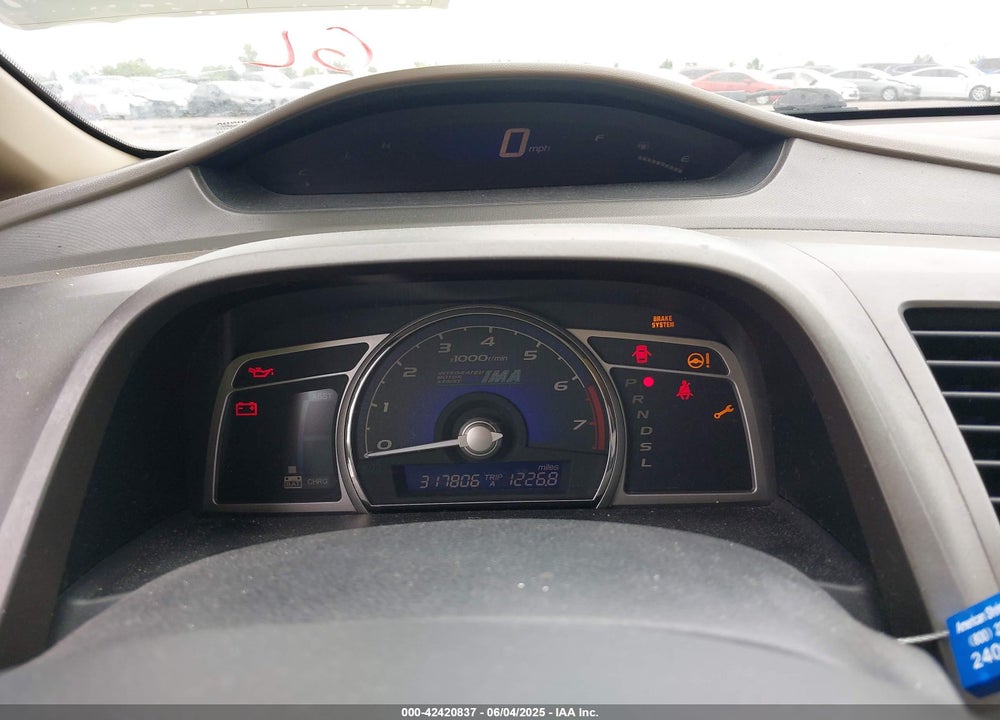 2006 HONDA CIVIC HYBRID VIN: JHMFA36286S004617