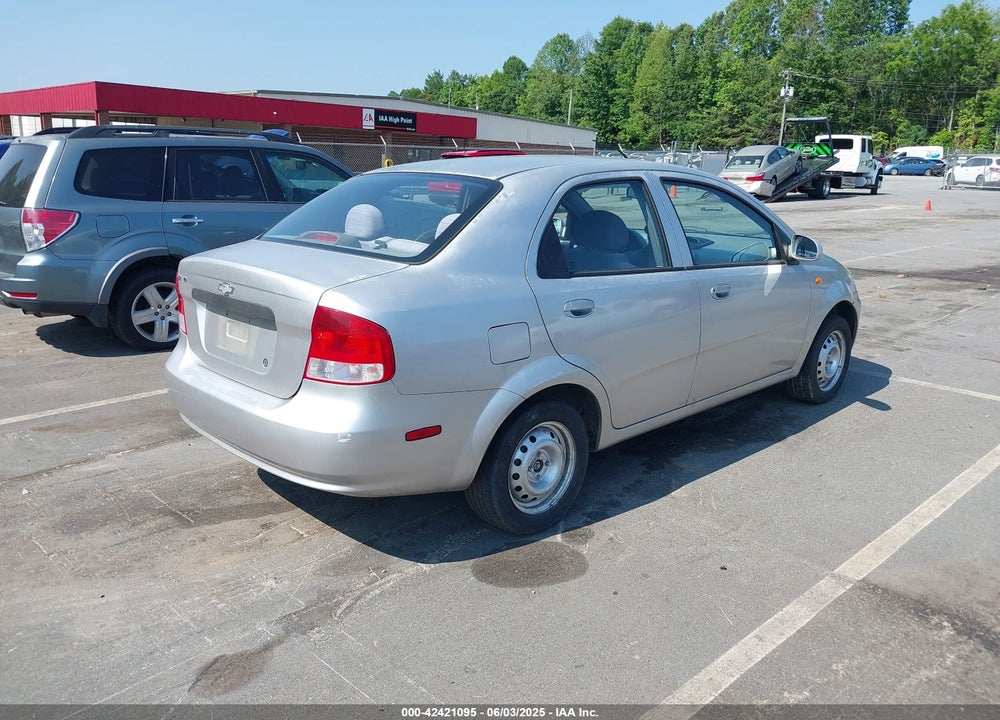 2004 CHEVROLET AVEO VIN: KL1TD52624B186058