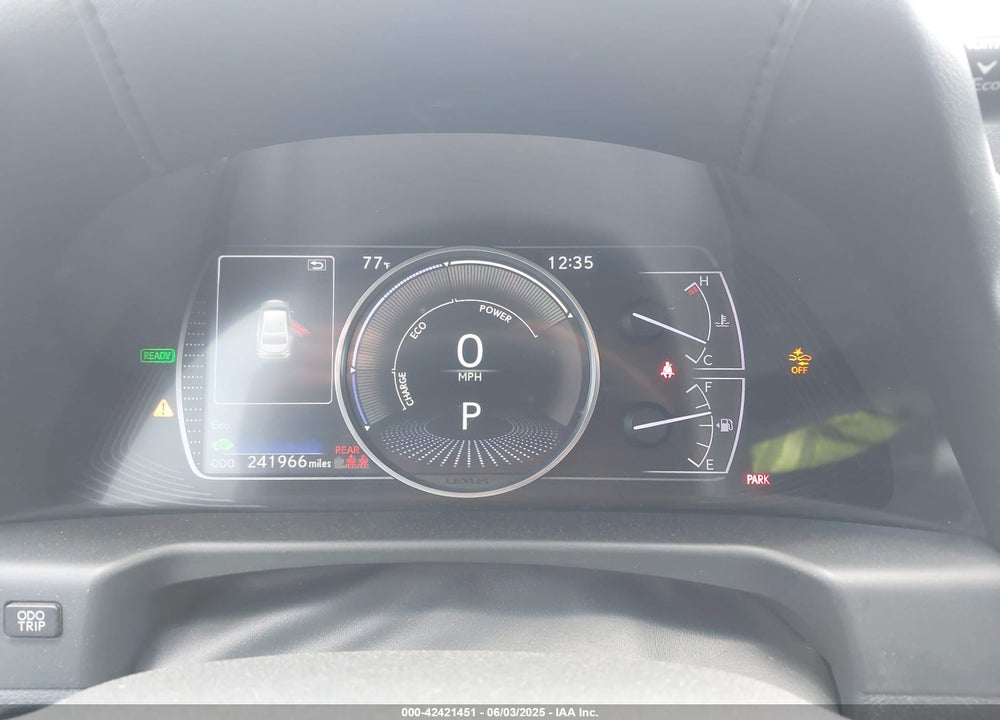 2019 LEXUS ES 300H LUXURY/ULTRA LUXURY VIN: 58AB21B18KU003565