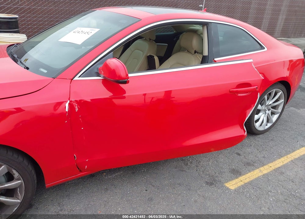 2013 AUDI A5 VIN: WAULFAFR0DA016350
