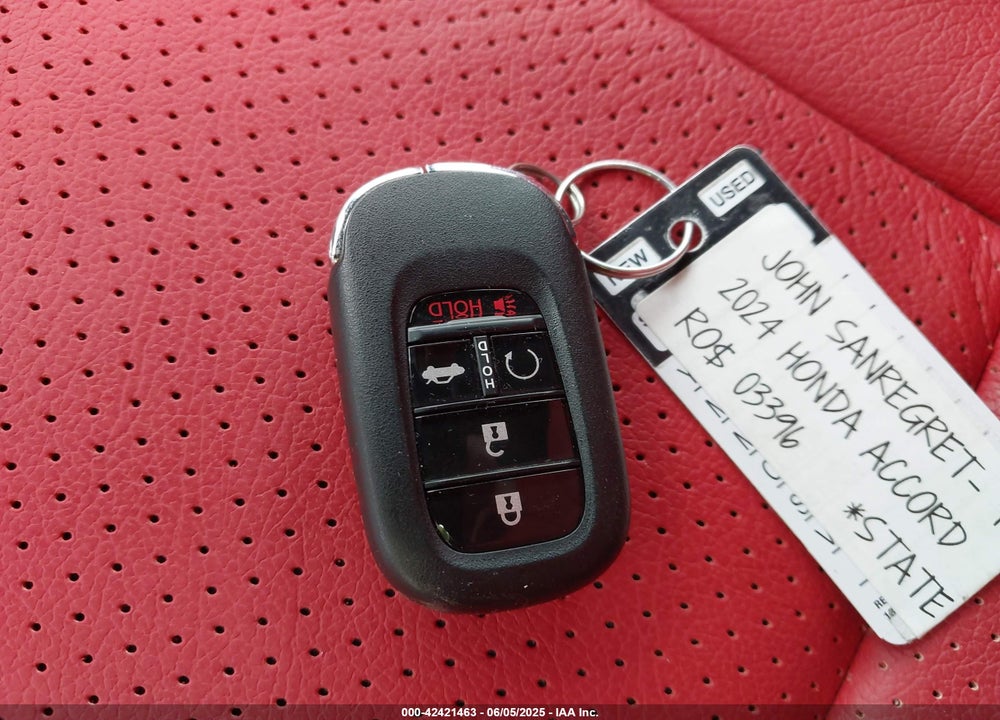 2024 HONDA ACCORD VIN: 1HGCY2F51RA085377
