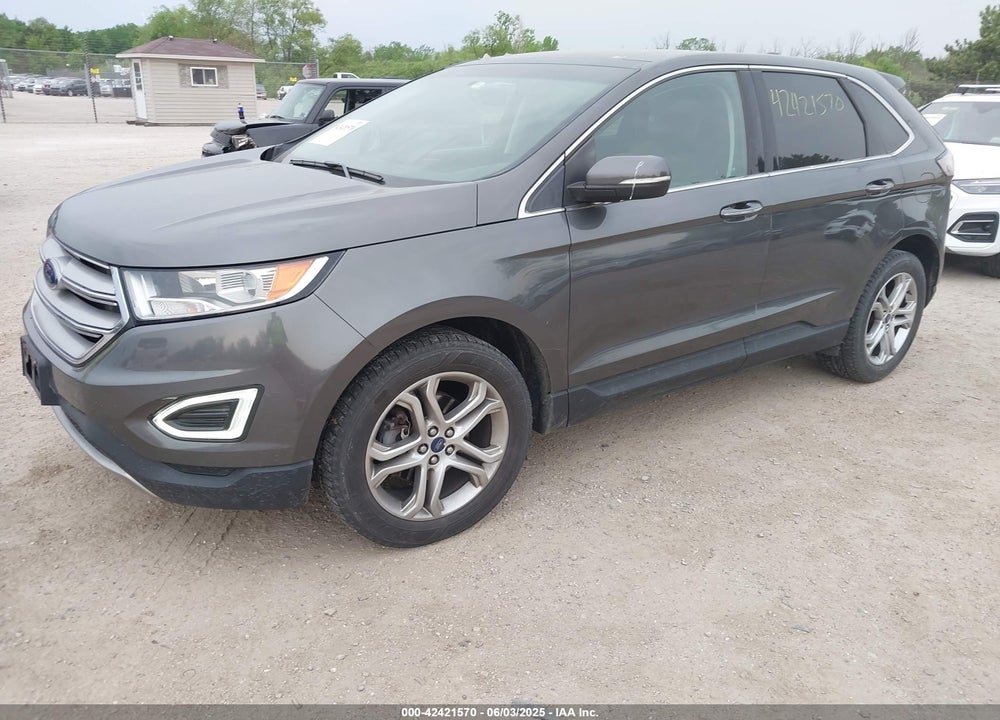 2015 FORD EDGE TITANIUM VIN: 2FMTK3K96FBB48063