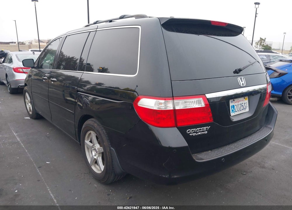 2007 HONDA ODYSSEY TOURING VIN: 5FNRL38827B109078