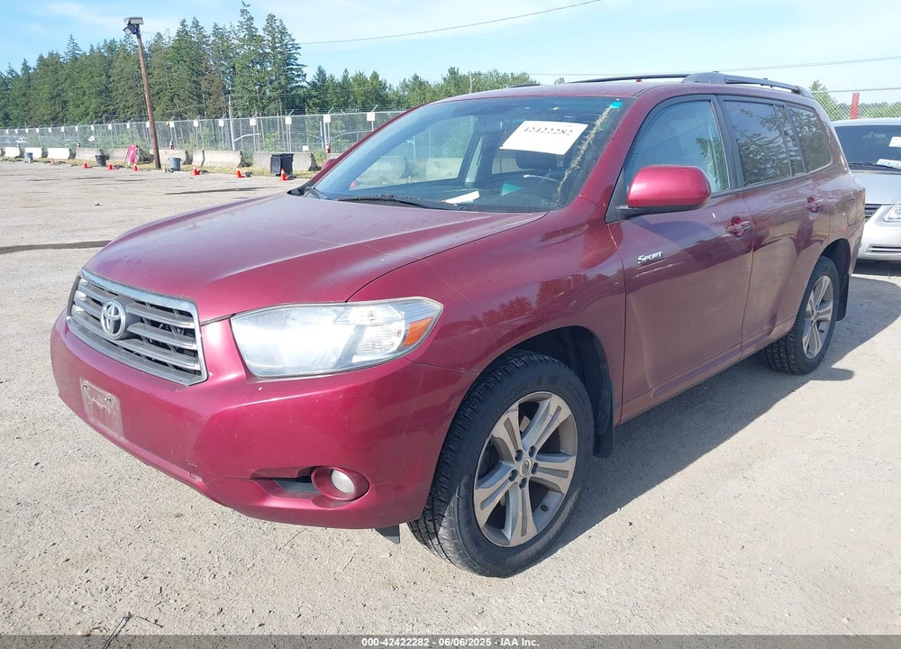2009 TOYOTA HIGHLANDER SPORT VIN: JTEES43A992130559