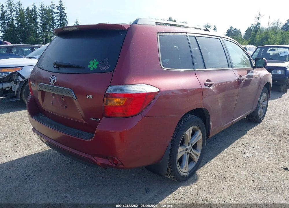 2009 TOYOTA HIGHLANDER SPORT VIN: JTEES43A992130559