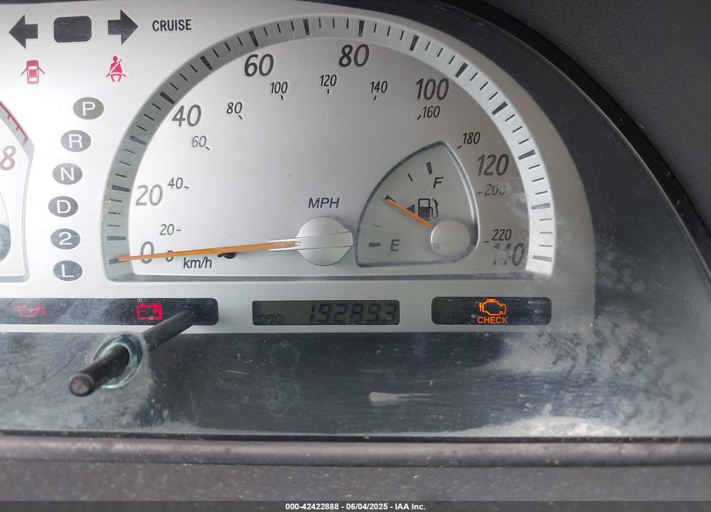 2002 TOYOTA CAMRY SE VIN: 4T1BE32K52U614799
