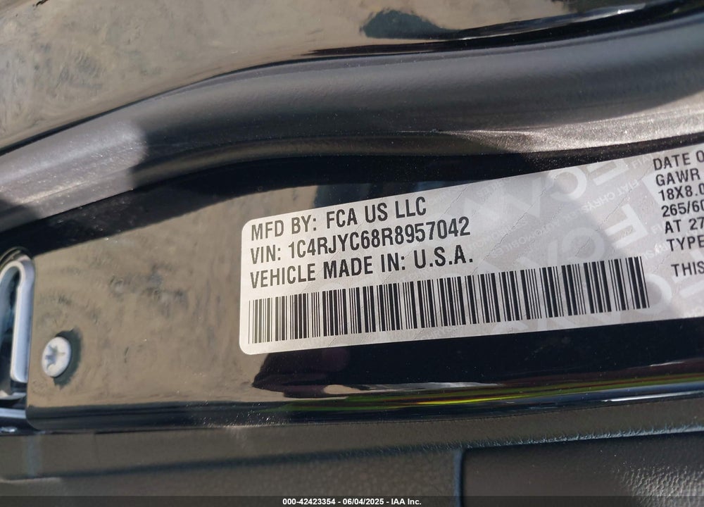 2024 JEEP GRAND CHEROKEE 4XE VIN: 1C4RJYC68R8957042