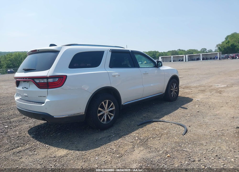 2016 DODGE DURANGO VIN: 1C4RDJDG8GC374860