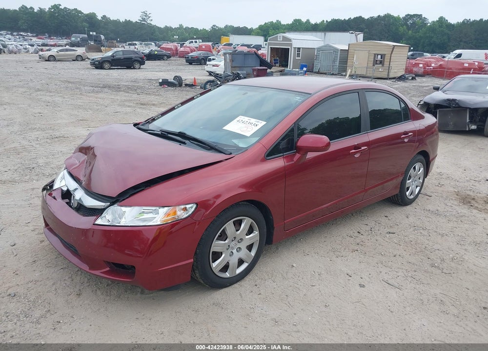 2010 HONDA CIVIC LX VIN: 19XFA1F51AE076254