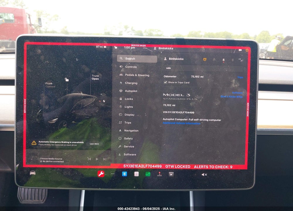 2020 TESLA MODEL 3 VIN: 5YJ3E1EA2LF704499