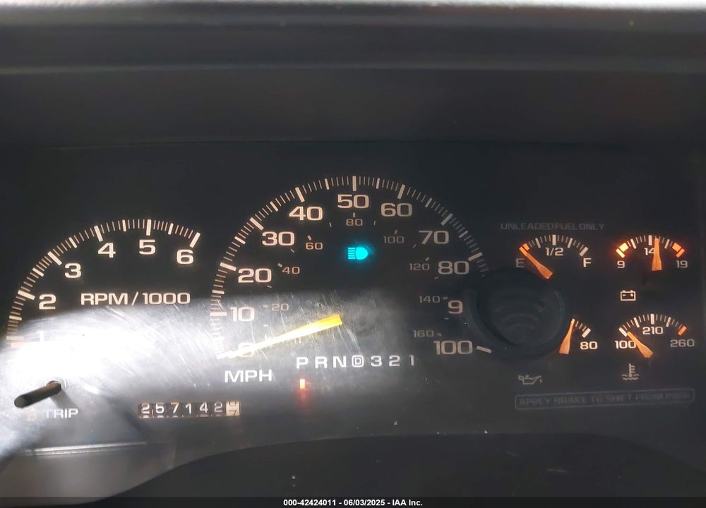 1998 CHEVROLET K1500 FLEETSIDE VIN: 2GCEK19R2W1100363