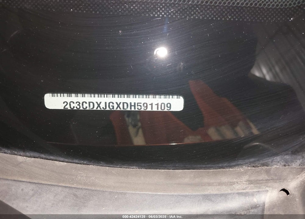 2013 DODGE CHARGER VIN: 2C3CDXJGXDH591109