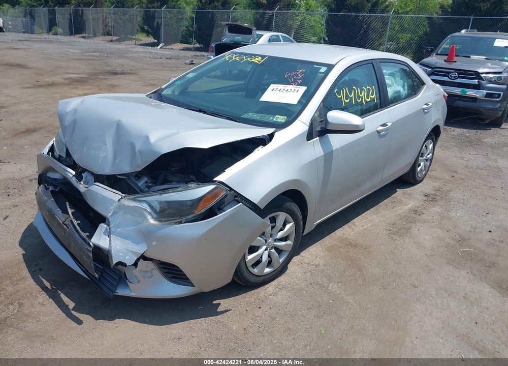 2016 TOYOTA COROLLA VIN: 5YFBURHE9GP414816