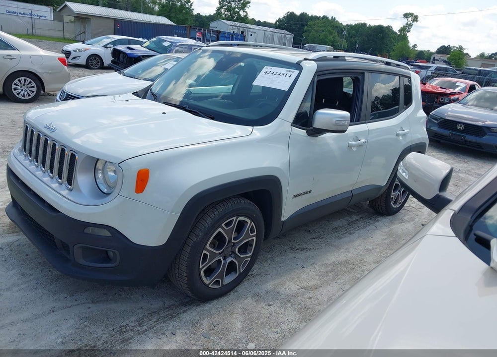 2016 JEEP RENEGADE LIMITED VIN: ZACCJADT5GPC65781