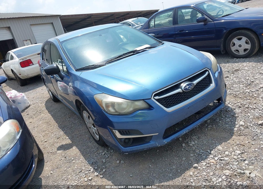 2015 SUBARU IMPREZA VIN: JF1GPAA68F8201695