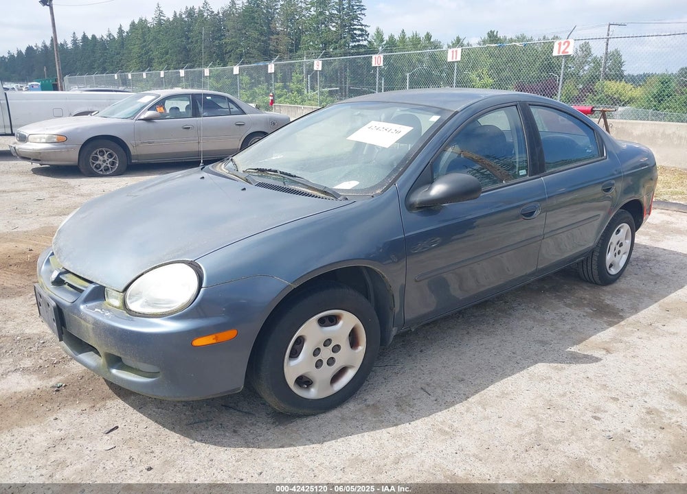 2002 DODGE NEON VIN: 1B3ES26C72D582642