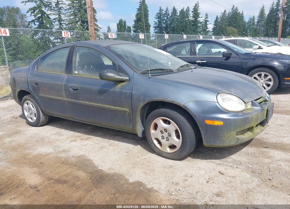 2002 DODGE NEON VIN: 1B3ES26C72D582642