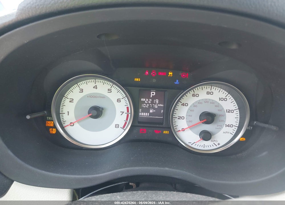 2014 SUBARU IMPREZA VIN: JF1GPAR63EH252282