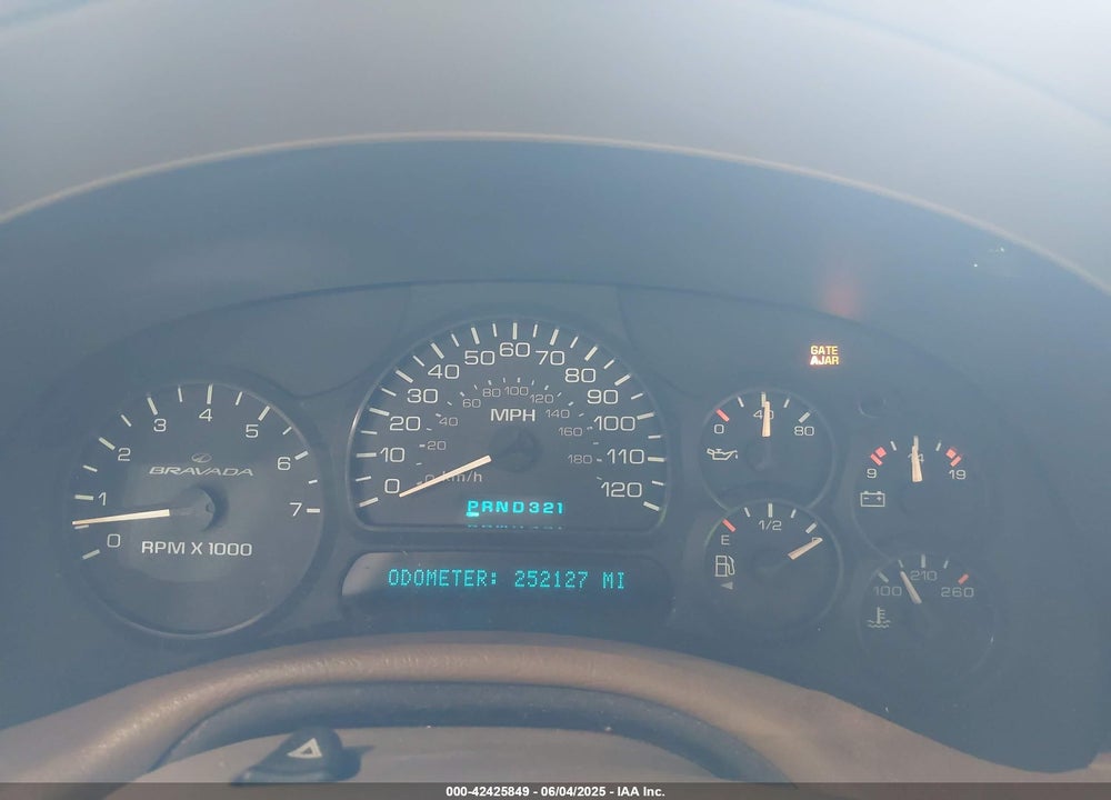2003 OLDSMOBILE BRAVADA VIN: 1GHDT13S432196510