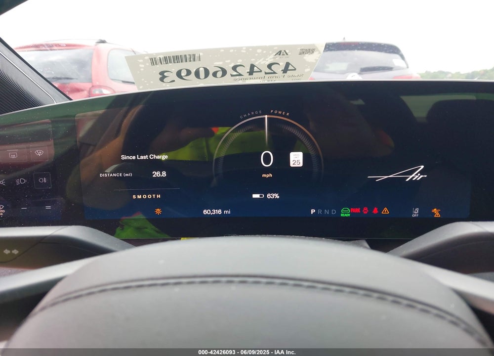 2022 LUCID AIR VIN: 50EA1GBA2NA002619