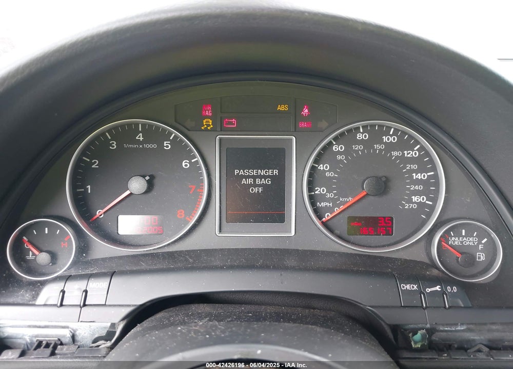 2007 AUDI A4 3.2 VIN: WAUEH78E57A062129