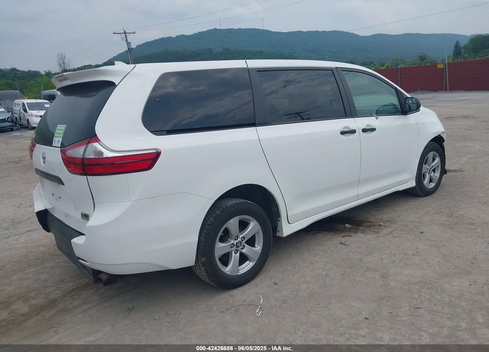 2019 TOYOTA SIENNA L 7 PASSENGER VIN: 5TDZZ3DC5KS980960